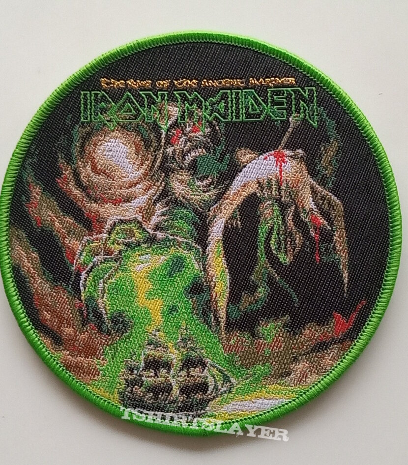 Iron Maiden  the Rime of Ancient Mariner  patch 39 green  border