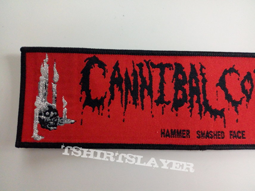 Cannibal Corpse strip ptach c111 hammer smashed face  5 x 19 cm