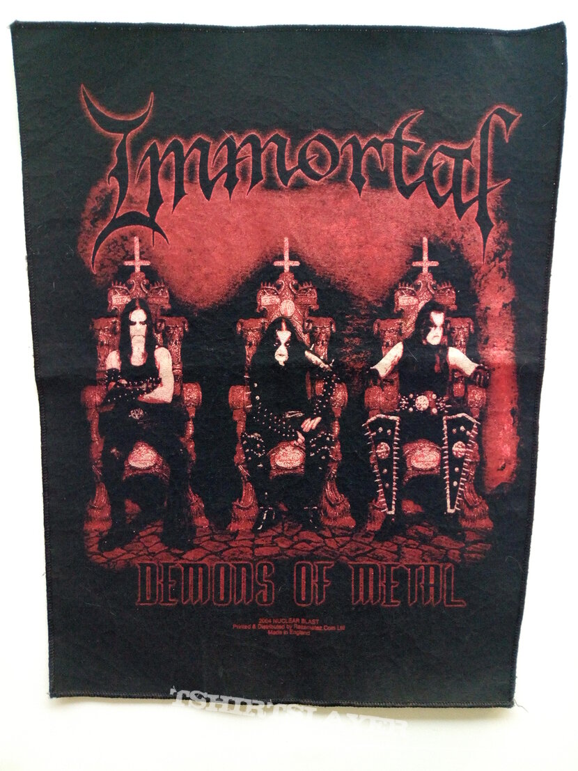 Immortal demons of metal 2004 backpatch bp728 patch