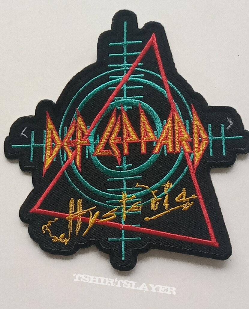 Def Leppard shaped Hysteria patch d23