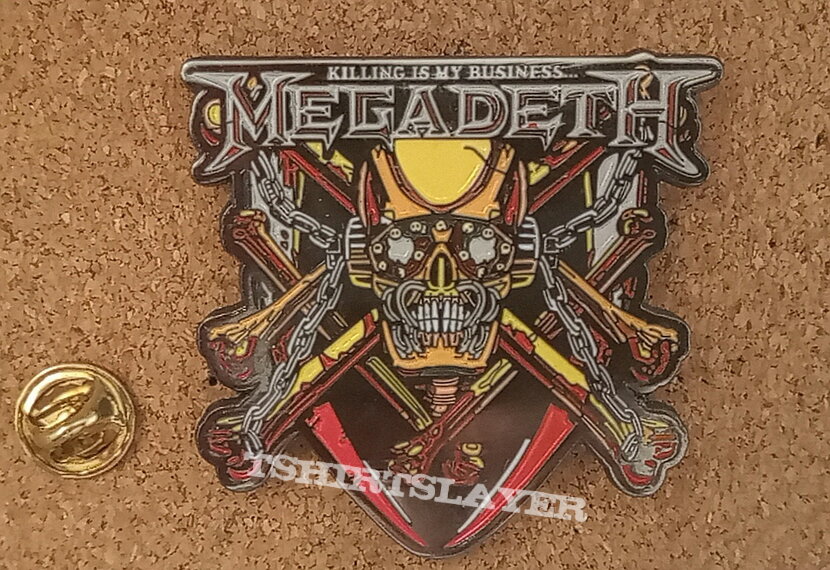 Megadeth  killing is my business pin badge n6