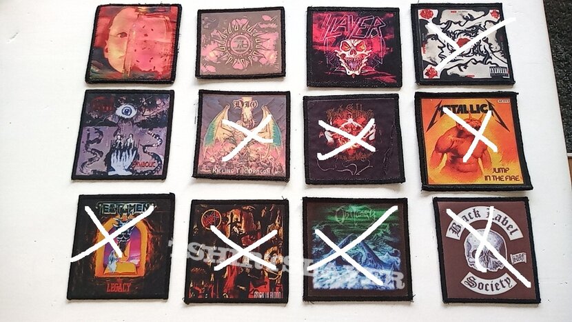 Various Artists various rock metal printed patches for you 