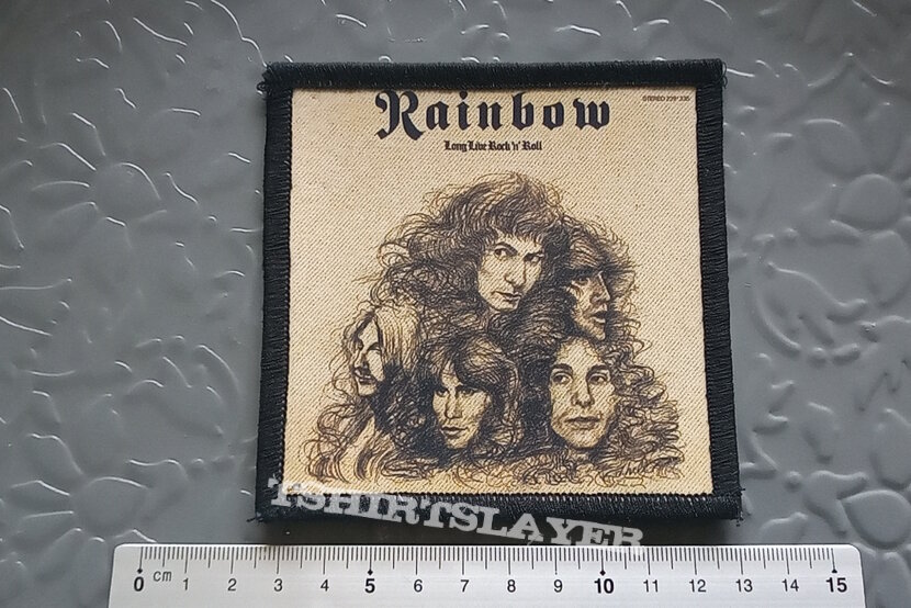 Rainbow long live rock &#039;n roll printed patch r15