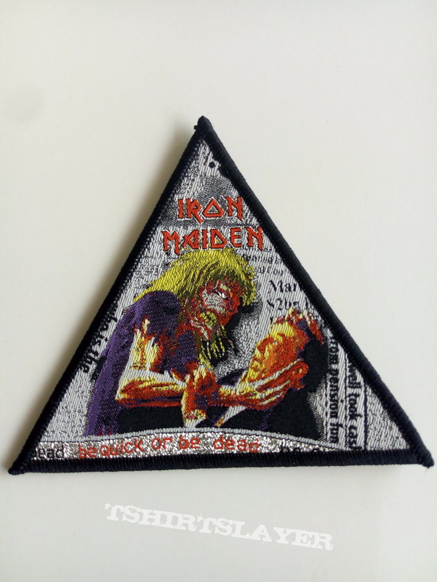 Iron Maiden be quick or be dead  triangle ltd . edition patch 193 - 