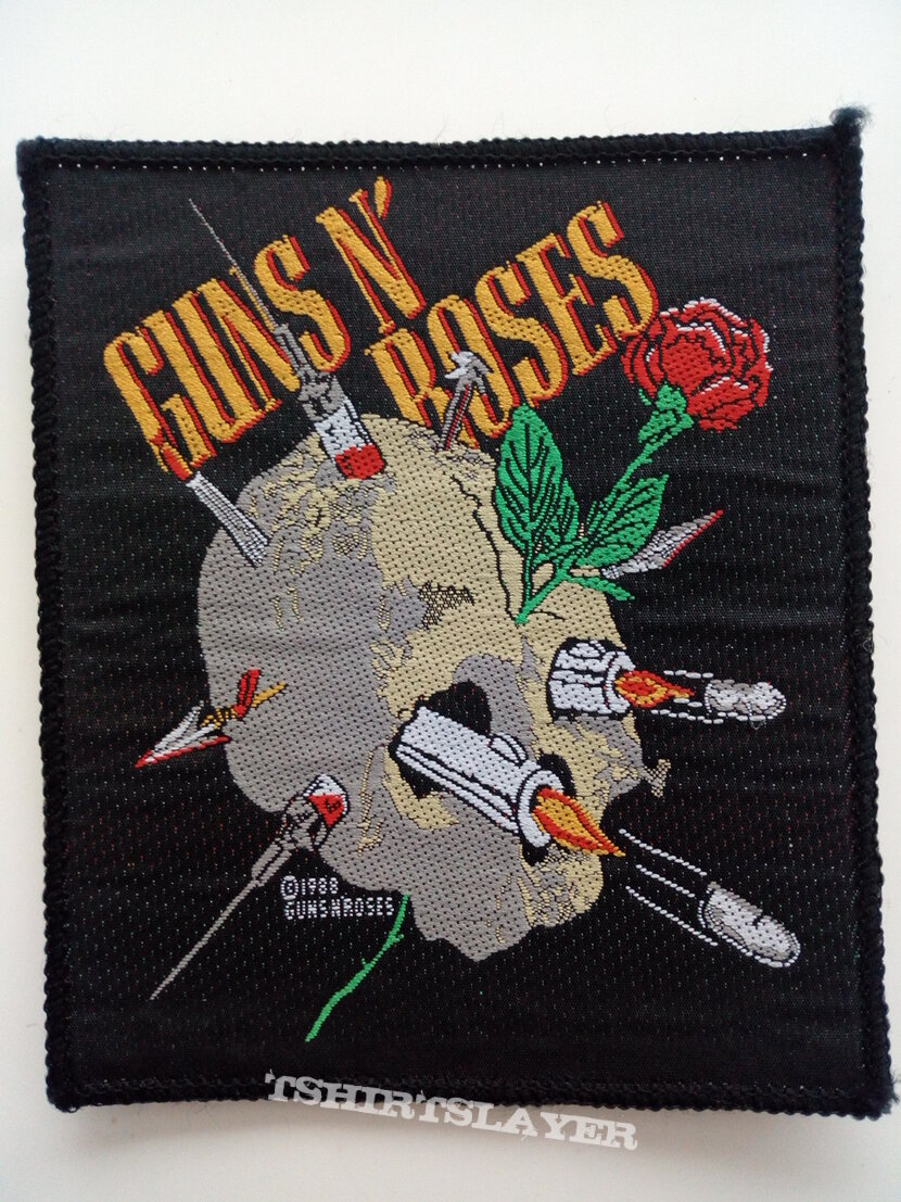 Guns N&#039; Roses  official  1988 patch 58 new 9.5x11.5cm 