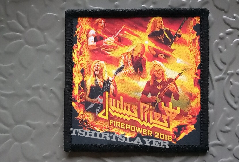 Judas Priest   firepower 2018 printed patch   j47