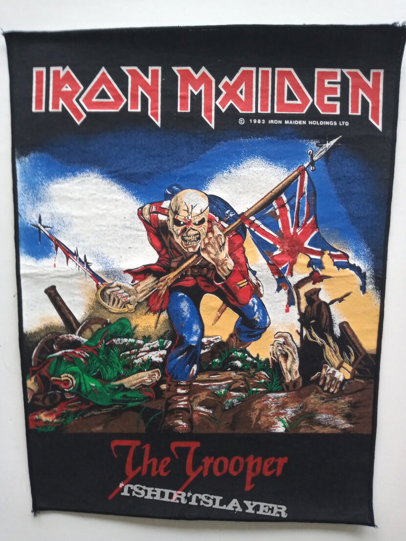 Iron Maiden   original 1983  The Trooper backpatch bp112