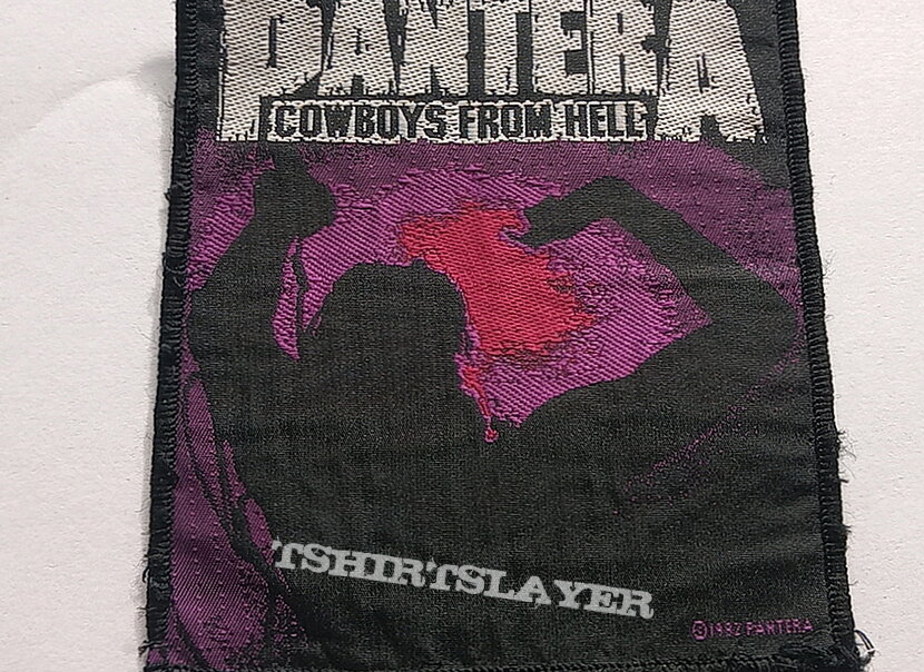 Pantera Cowboys from hell 1992 patch used 963