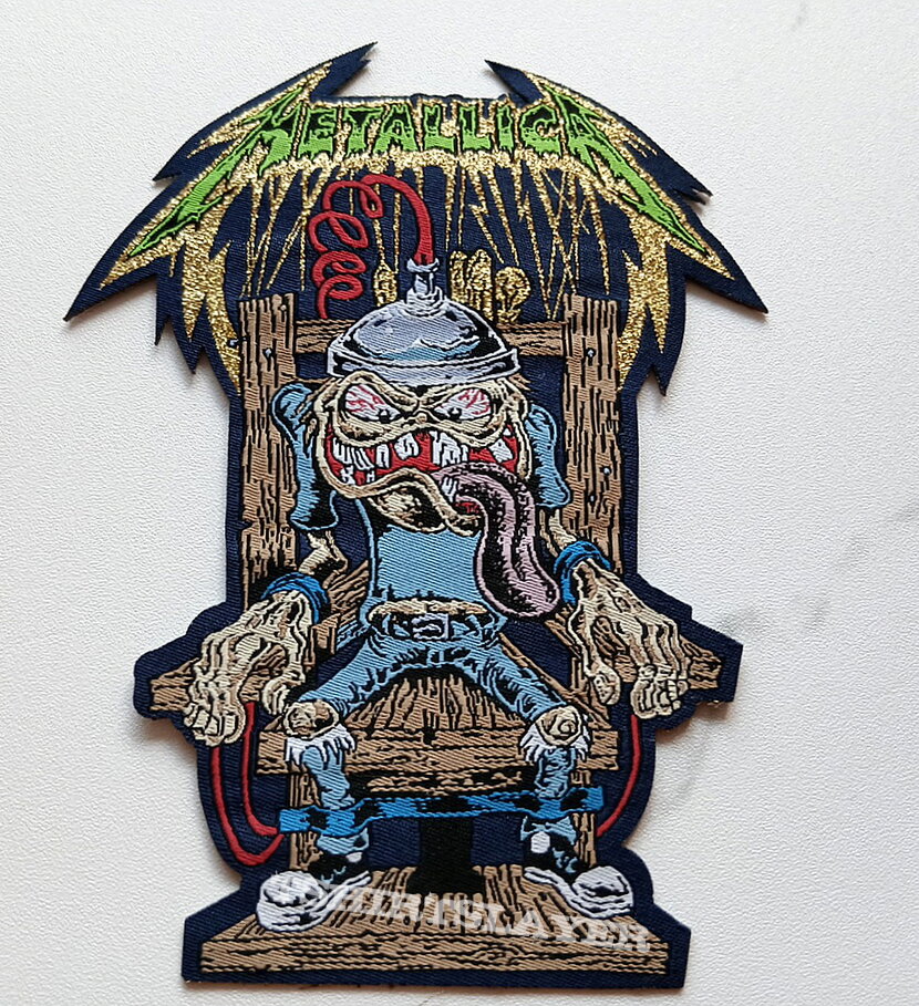 Metallica sparky limited edition patch with gold print Metallica sparky limited edition patch with gold print
