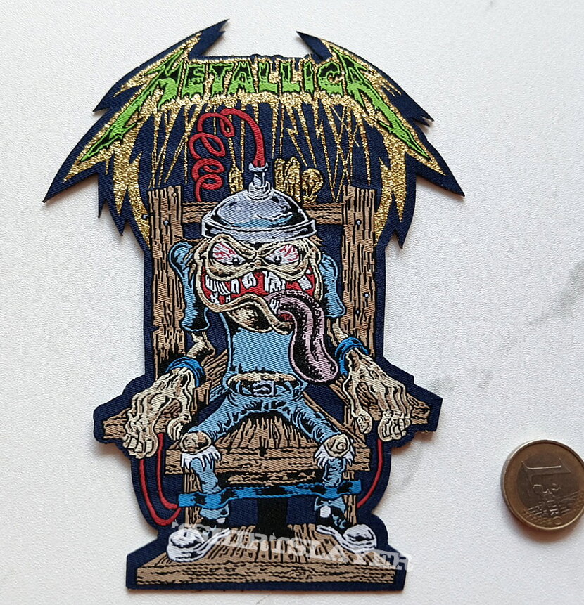 Metallica sparky limited edition patch with gold print Metallica sparky limited edition patch with gold print