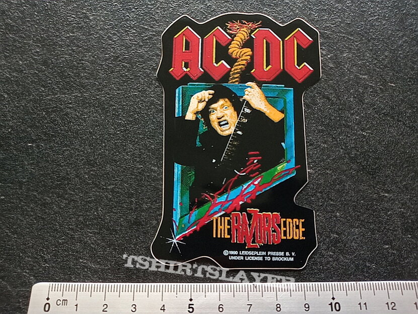 AC/DC sticker 1990 the Razors edge official  n8