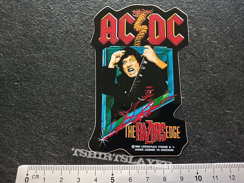 AC/DC sticker 1990 the Razors edge official  n8