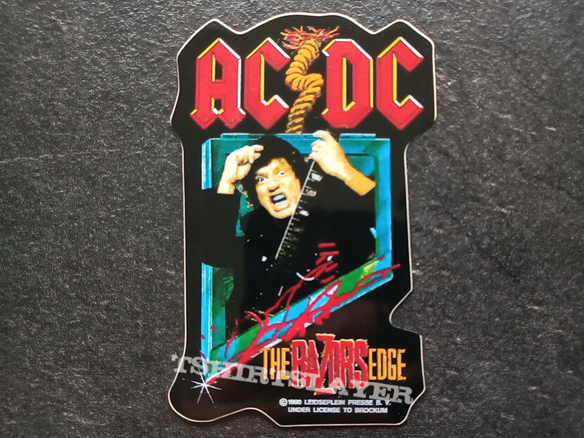 AC/DC sticker 1990 the Razors edge official  n8