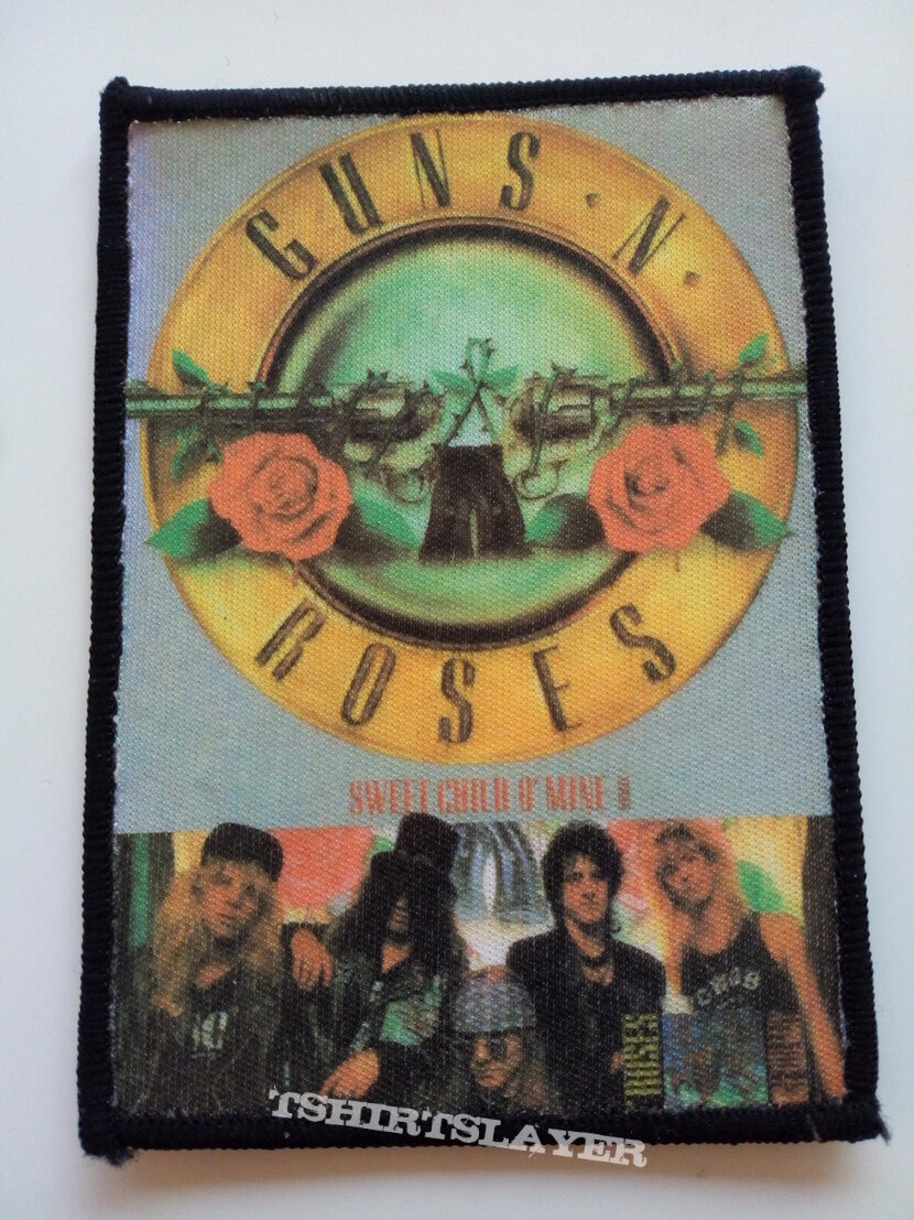 Guns N&#039; Roses old 80&#039;s printed patch 32