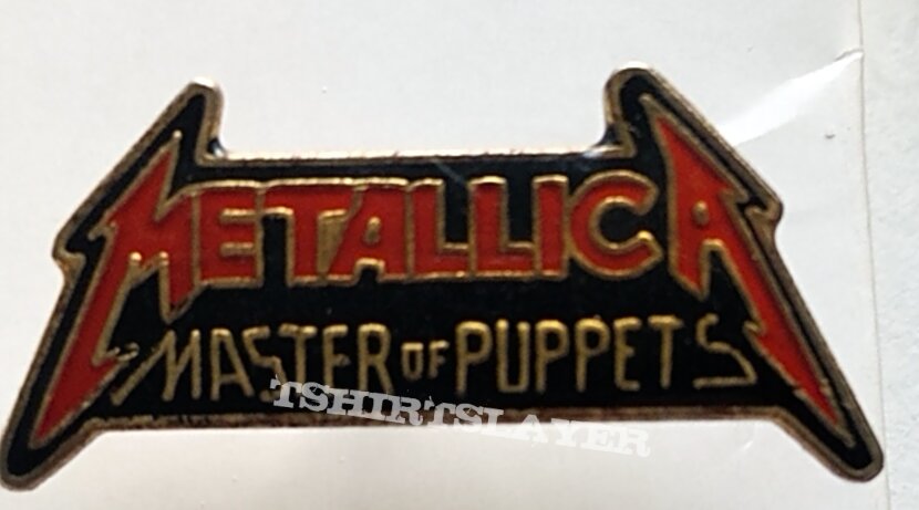 Metallica old small shaped master of puppets pin badge 1.5 x 2.5 cm no92