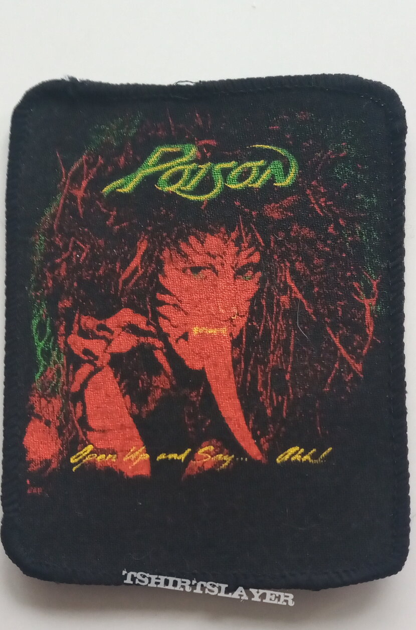 Poison  80&#039;s patch p135 open up.... new 8x10cm
