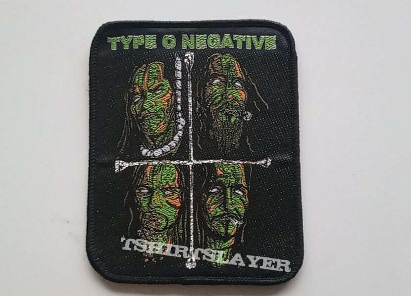 Type O Negative  rotten faces patch t139 with silver glitter