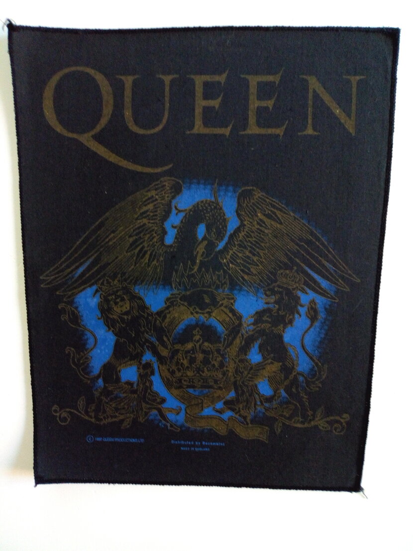 Queen  official 1992 crest logo backpatch bp525  dark version