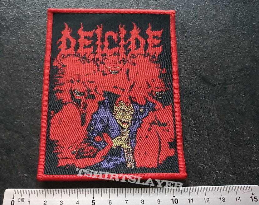 Deicide   demons and priest patch d24  red border