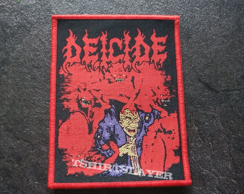 Deicide   demons and priest patch d24  red border