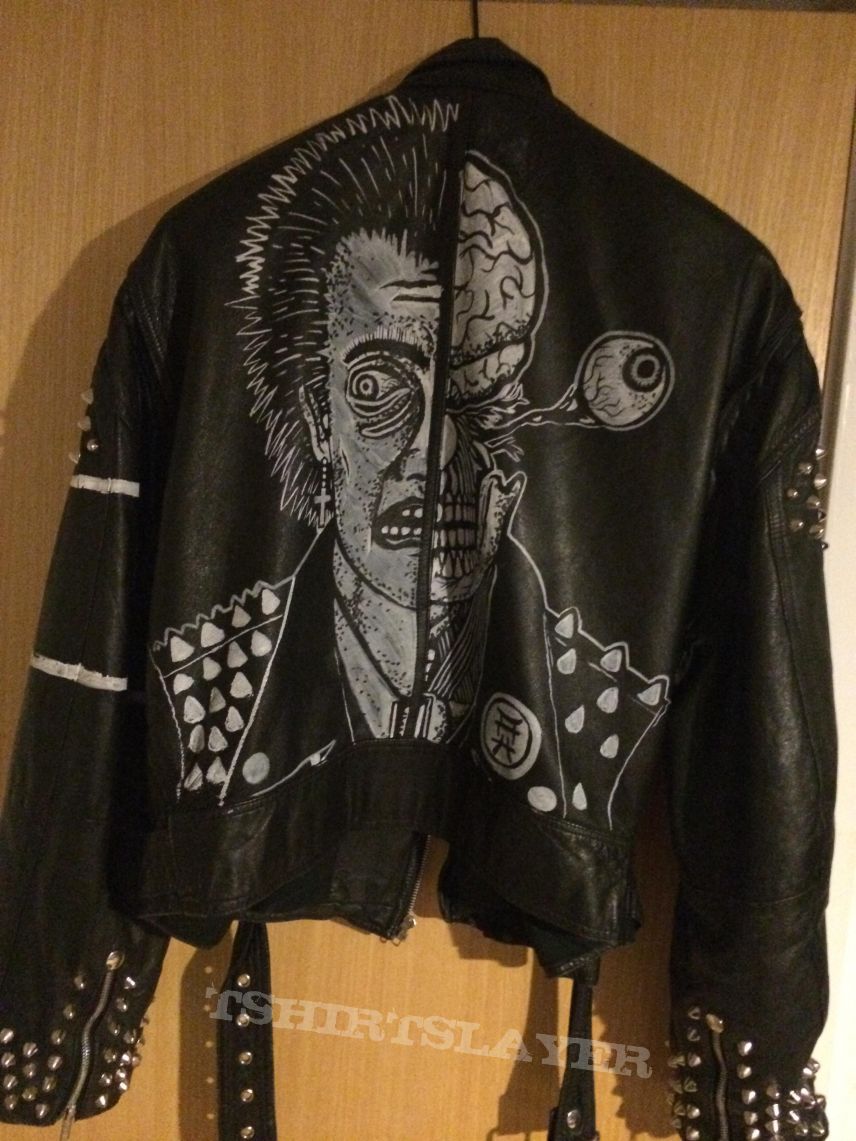 偏執症者 (Paranoid) Painted Leather Jacket