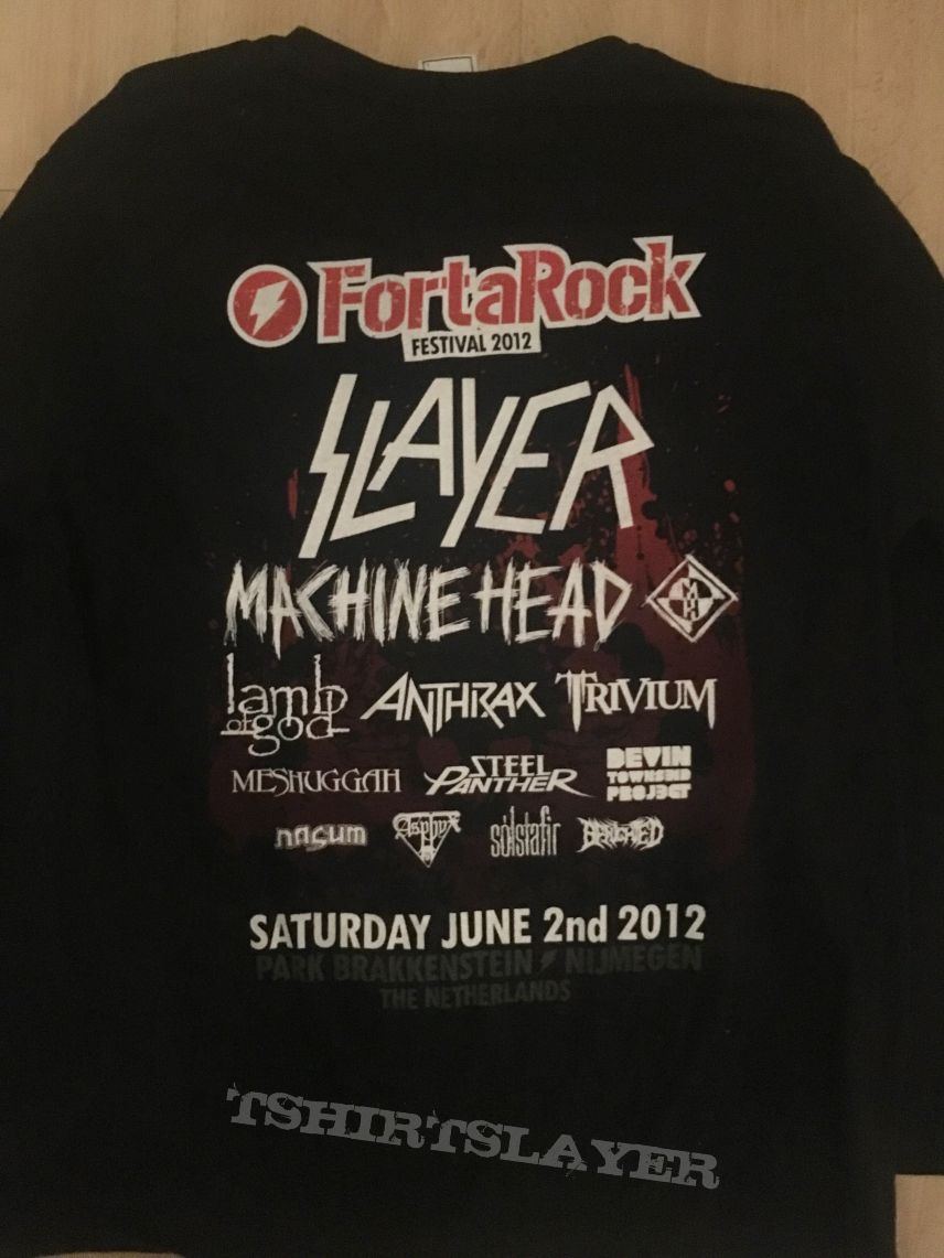 Slayer Fortarock - 2012 - Festival Longsleeve