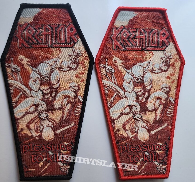 Kreator Please to kill coffin woven patch