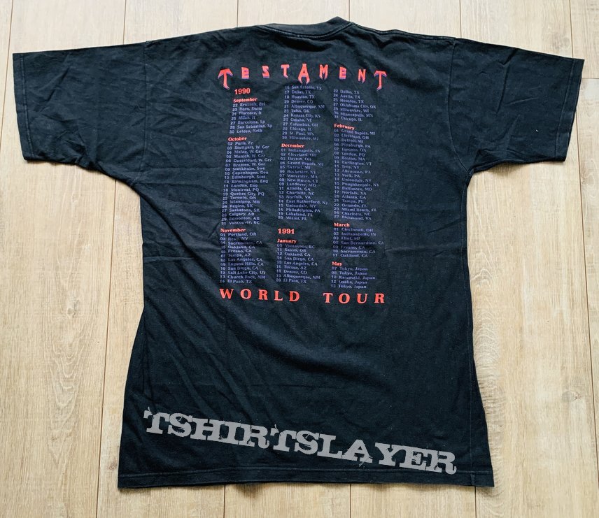 1990/1991 Testament World Tour Shirt XL
