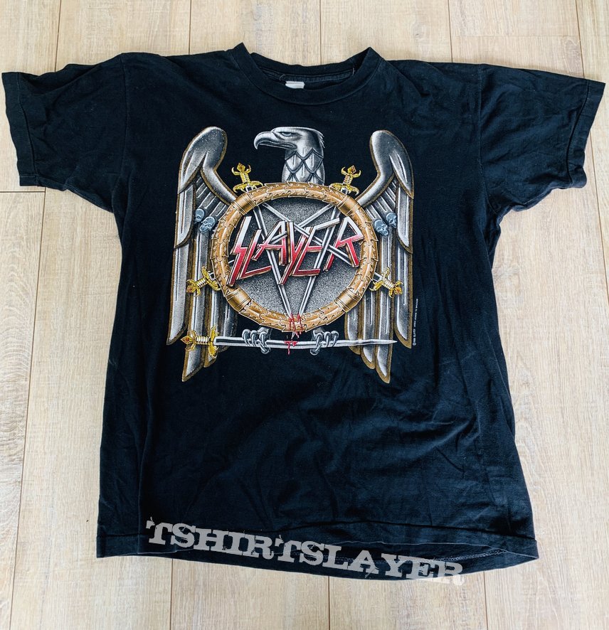 1990 Slayer European Campaign Tour Shirt XL | TShirtSlayer TShirt and ...