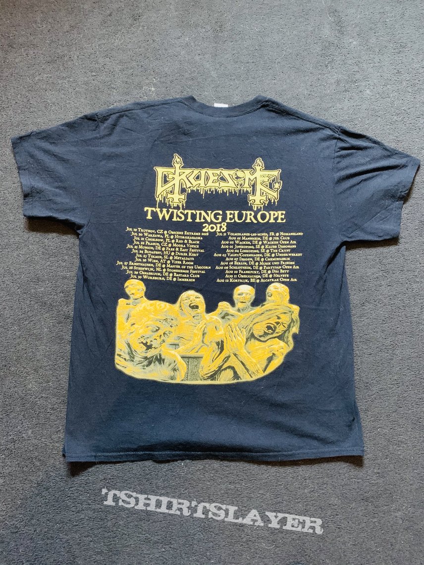 2018 Gruesome Twisting Europe Tour Shirt L