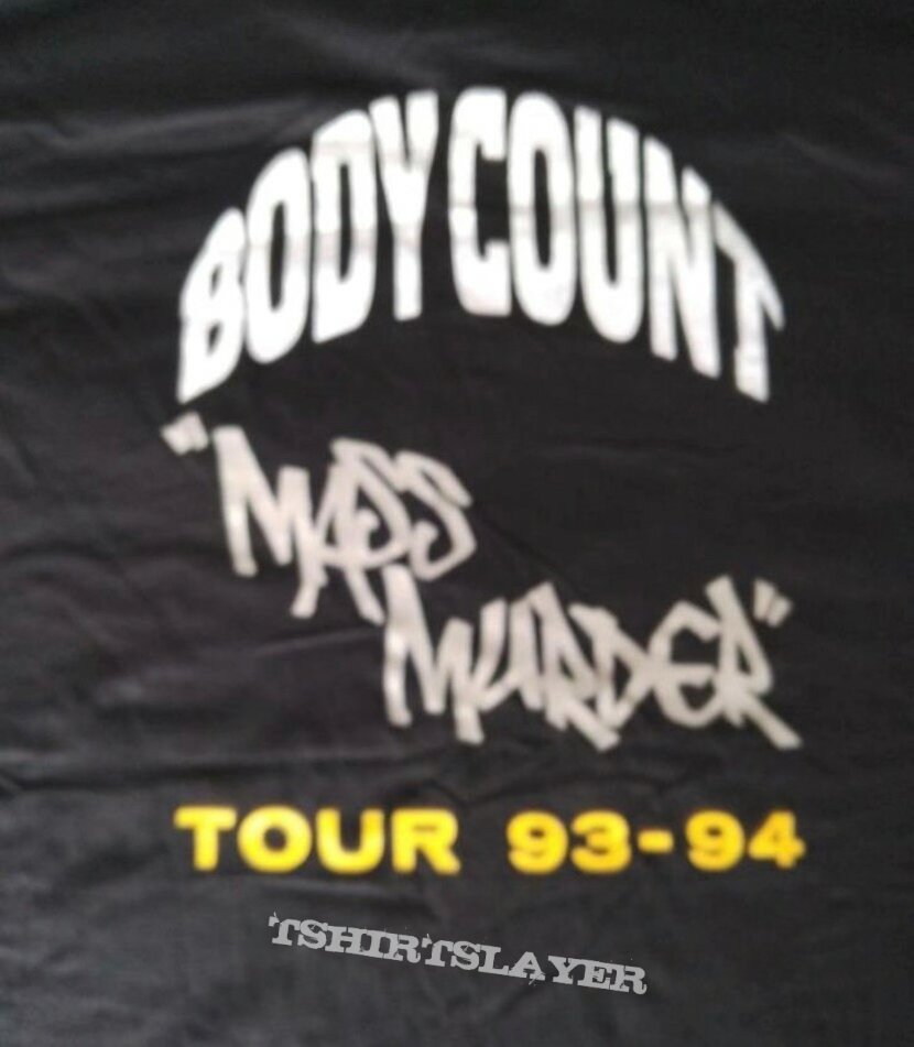 1993 - 1994 Body Count Mass Murder Tour Shirt 