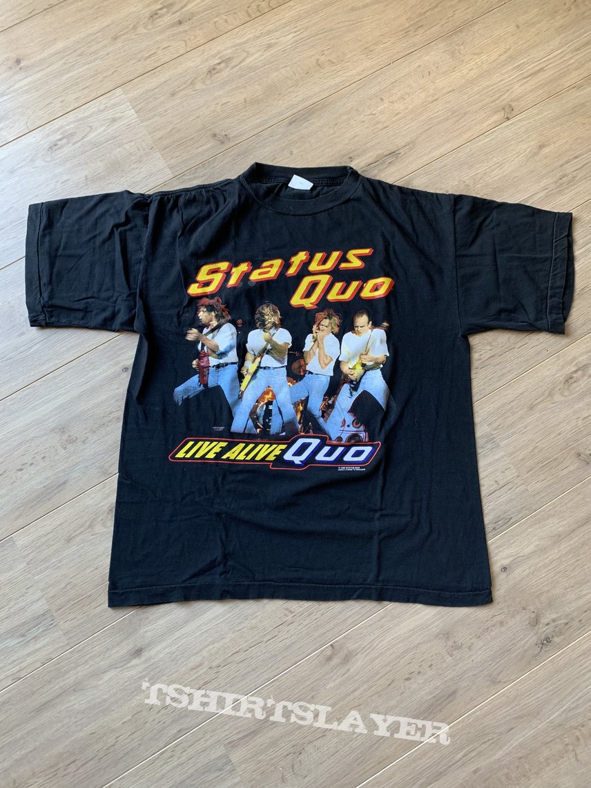 1992 Status Quo Live Alive Quo Tour Shirt L