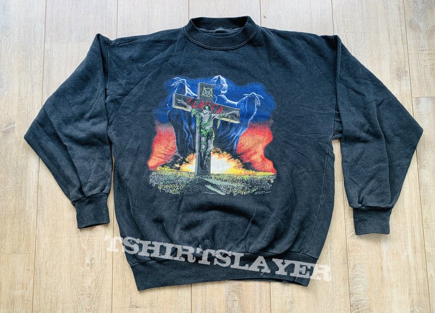 1990 Slayer European Campaign Tour Sweater XL 
