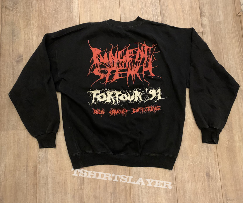 1991 Pungent Stench Been Caught Butchering TorTour Sweater L