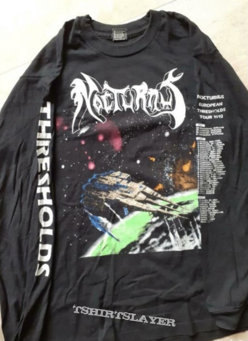 1992 Nocturnus European Thresholds Tour Longsleeve Shirt XL