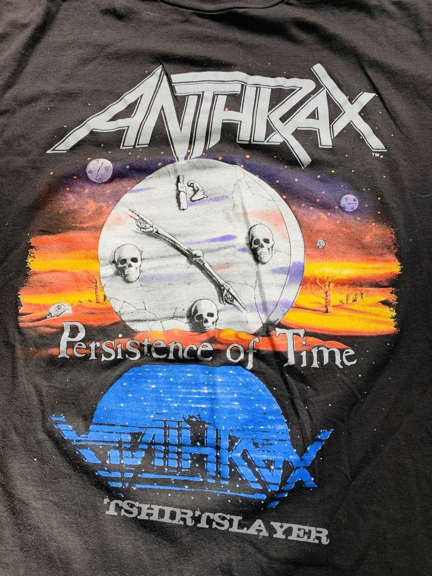 1990 Anthrax Persistence Of Time Tour Shirt L