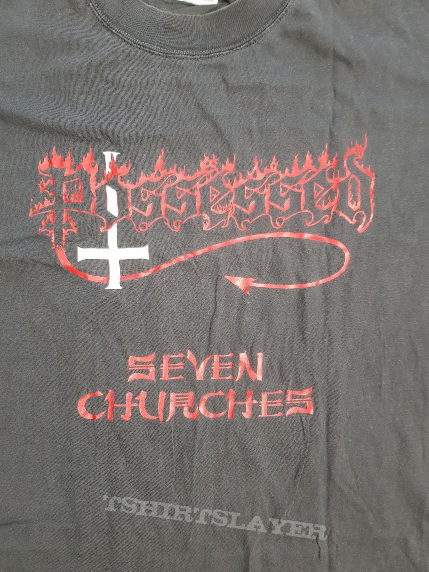 1980s Possessed Seven Churches Shirt | TShirtSlayer TShirt and ...