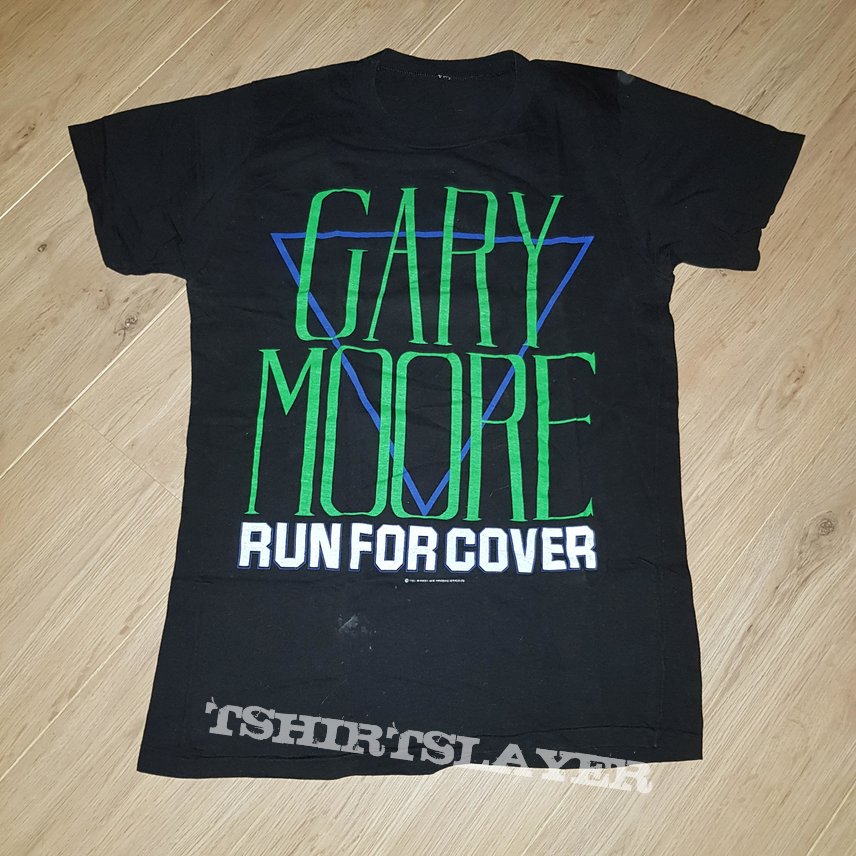 Gary Moore Run For Cover Live In 85 Tour Shirt