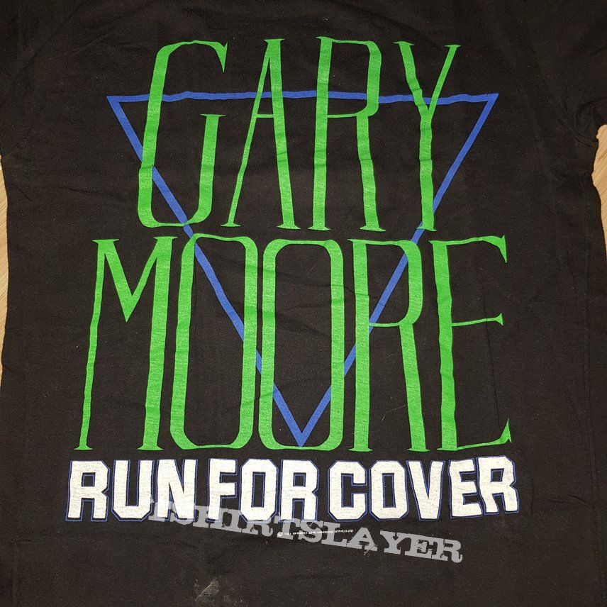 Gary Moore Run For Cover Live In 85 Tour Shirt