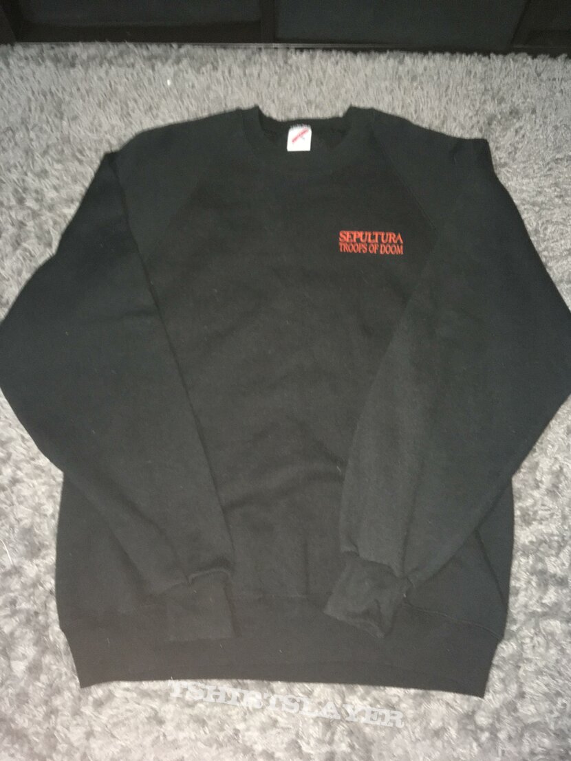 1990 Sepultura troops of doom fan club sweatshirt 