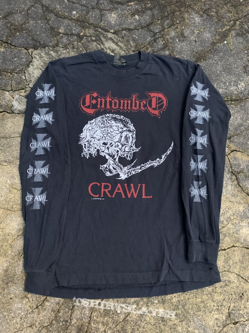 Entombed crawl longsleeve 1991