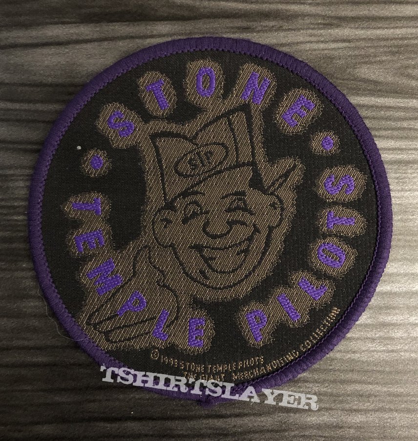 Vintage Stone Temple Pilots Woven Patch (Purple Border)