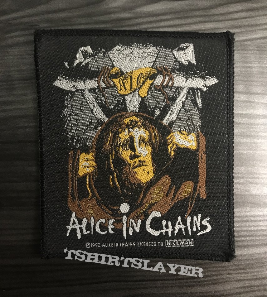 Vintage Alice In Chains Man In The Box Woven Patch | TShirtSlayer TShirt  and BattleJacket Gallery