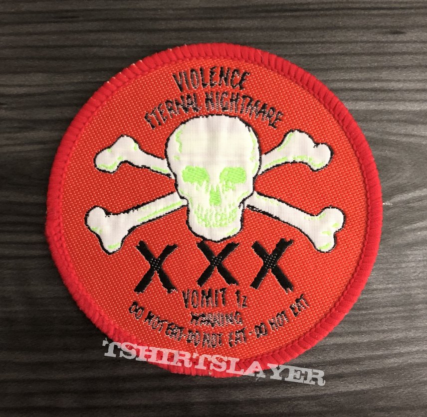 Vintage Vio-lence Eternal Nightmare Woven Patch (Red Border)