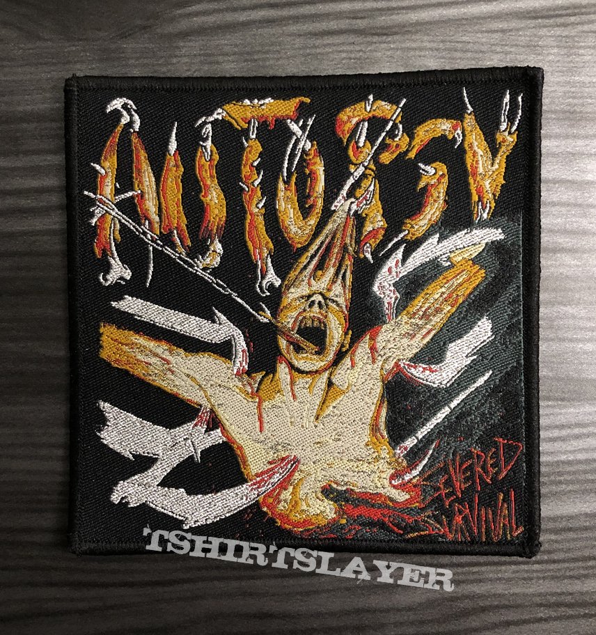 Autopsy Severed Survival Woven Patch (Black Border)