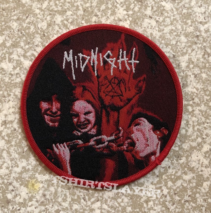 Midnight No Mercy For Mayhem Woven Patch (Red Border)