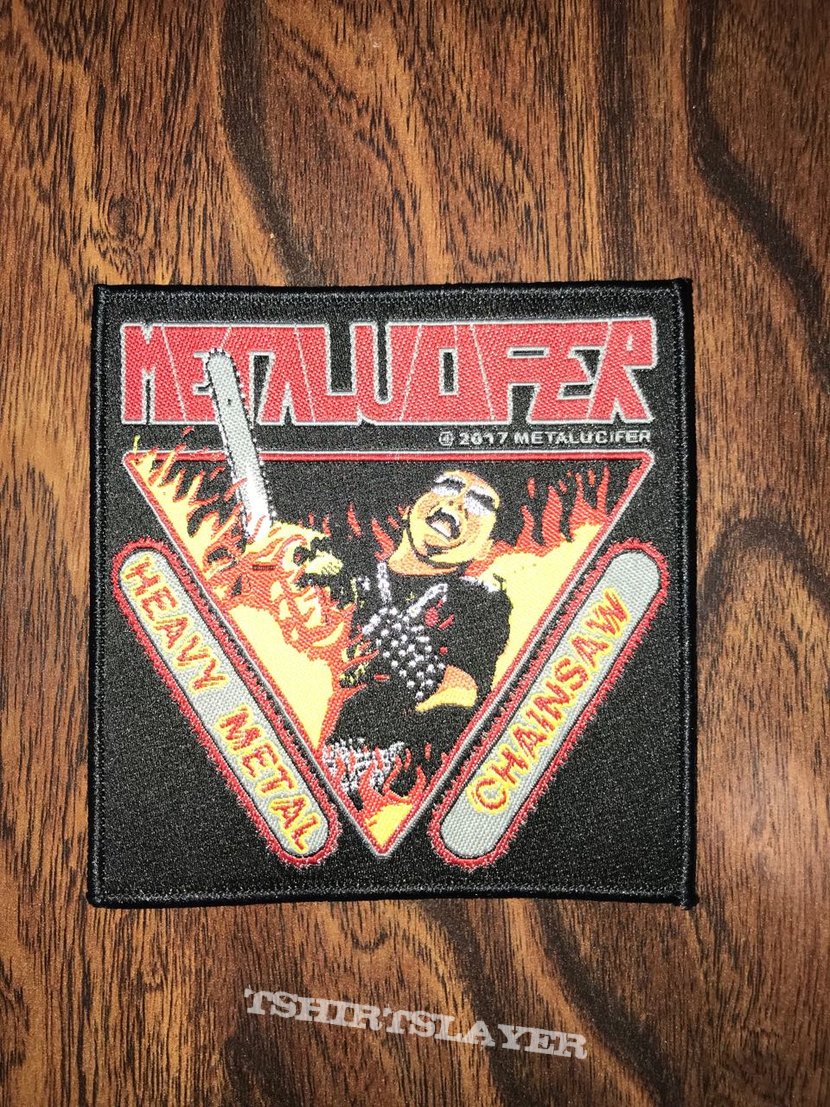 Metalucifer-Heavy metal chainsaw patch