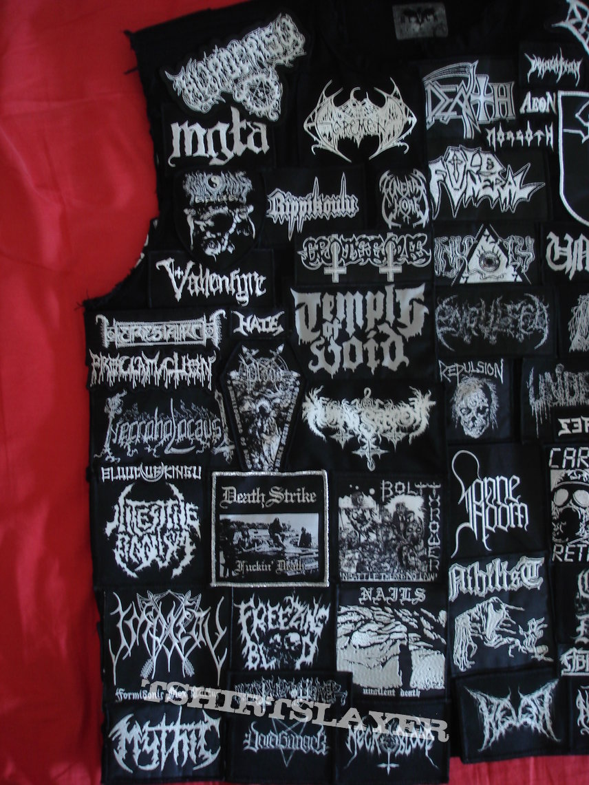 Grave Upheaval Second Vest (Black/White/Grey ---------- Death, War, Black, Doom) 