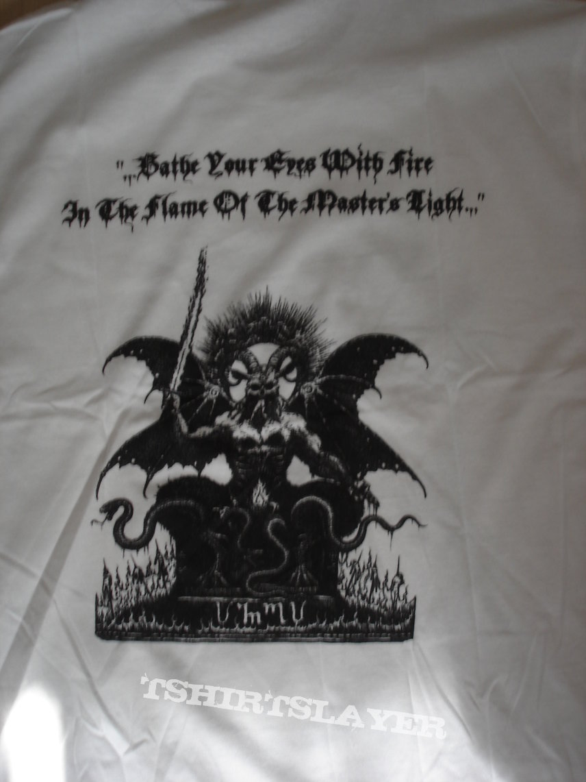 Slaughtbbath - Hail The Fire White Shirt 