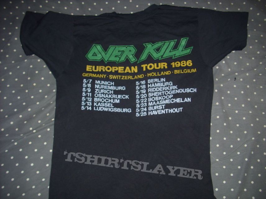 Overkill feel the fire tour t-shirt